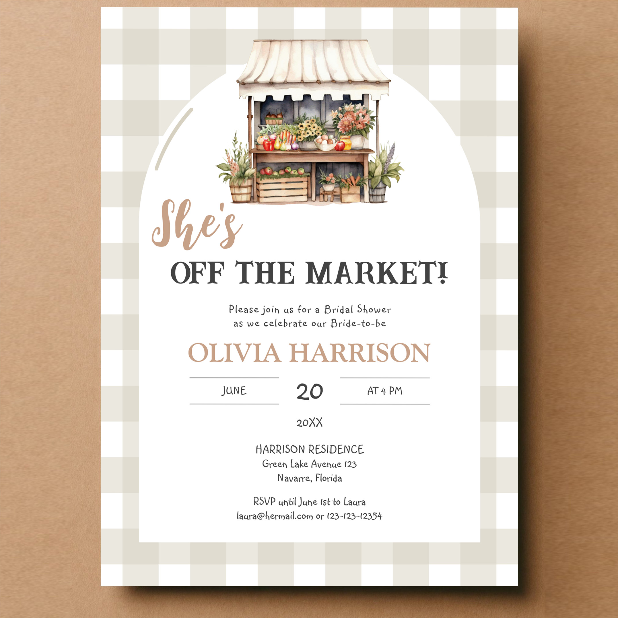 Shes Off The Market Farmers Market Bridal Shower Invitation - Image 14
