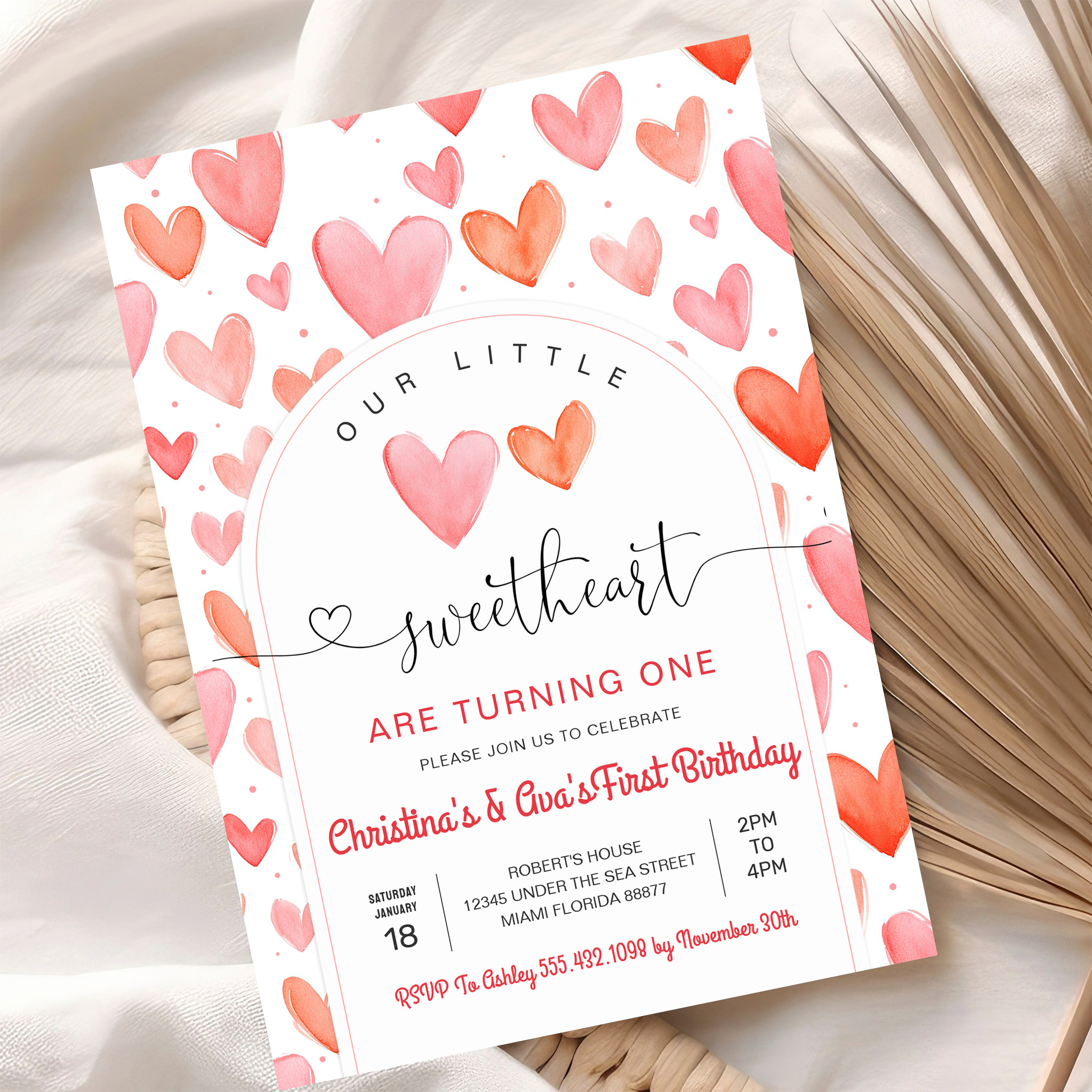 Valentine Day Baby Shower Invitation - Image 10