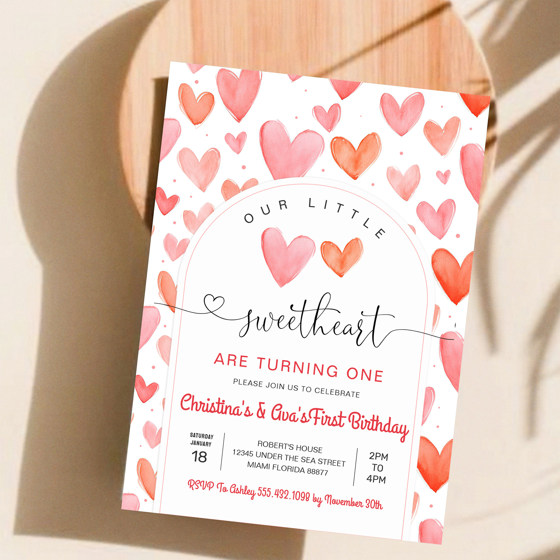 Valentine Day Baby Shower Invitation - Image 11