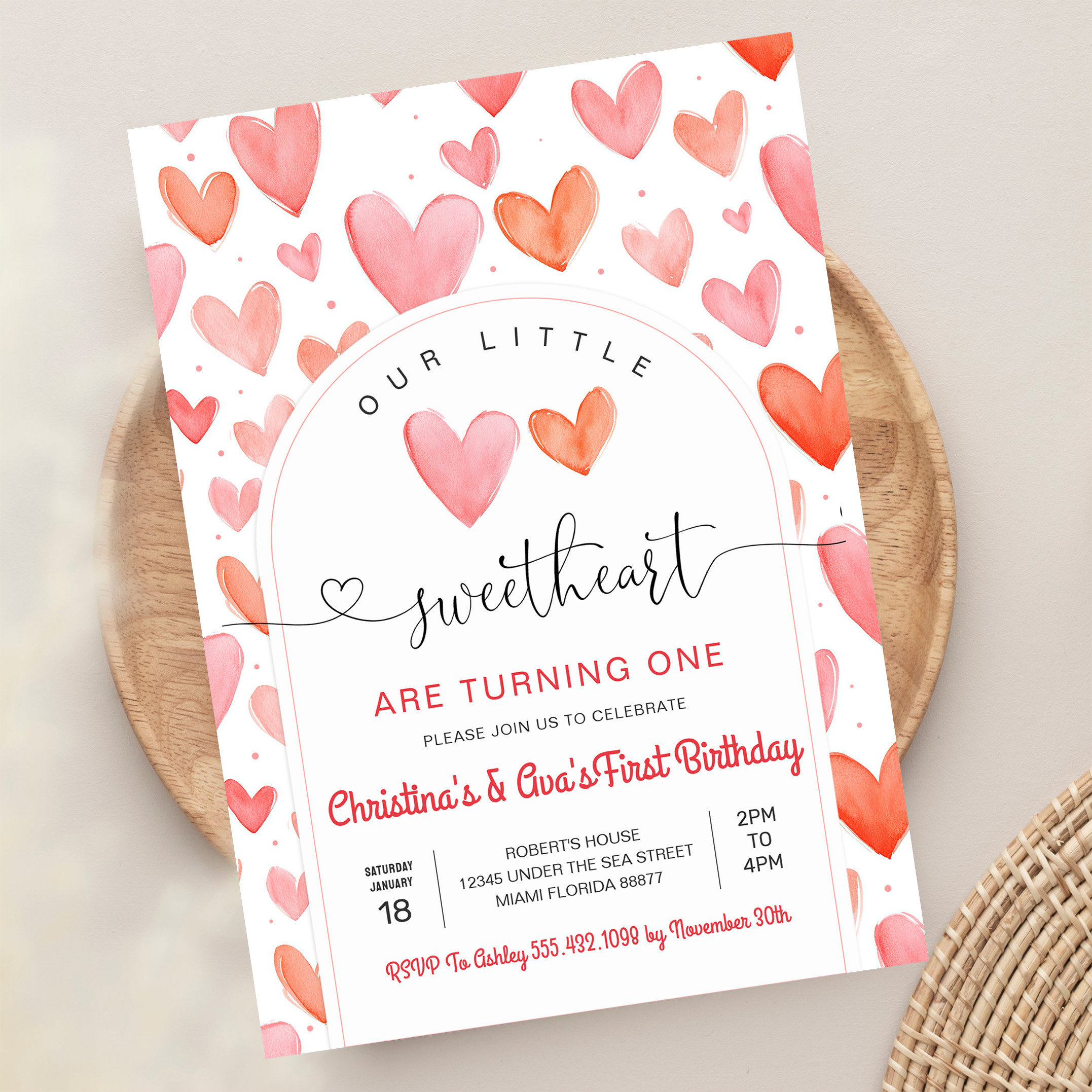 Valentine Day Baby Shower Invitation - Image 13