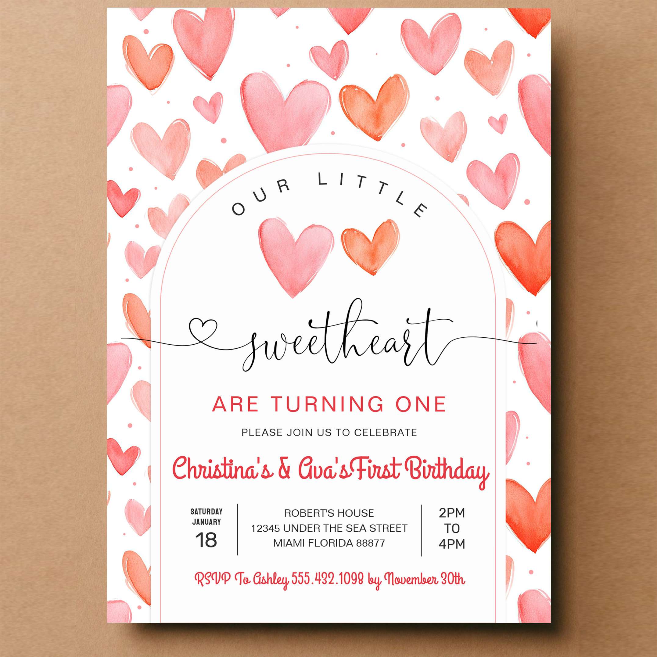 Valentine Day Baby Shower Invitation - Image 14