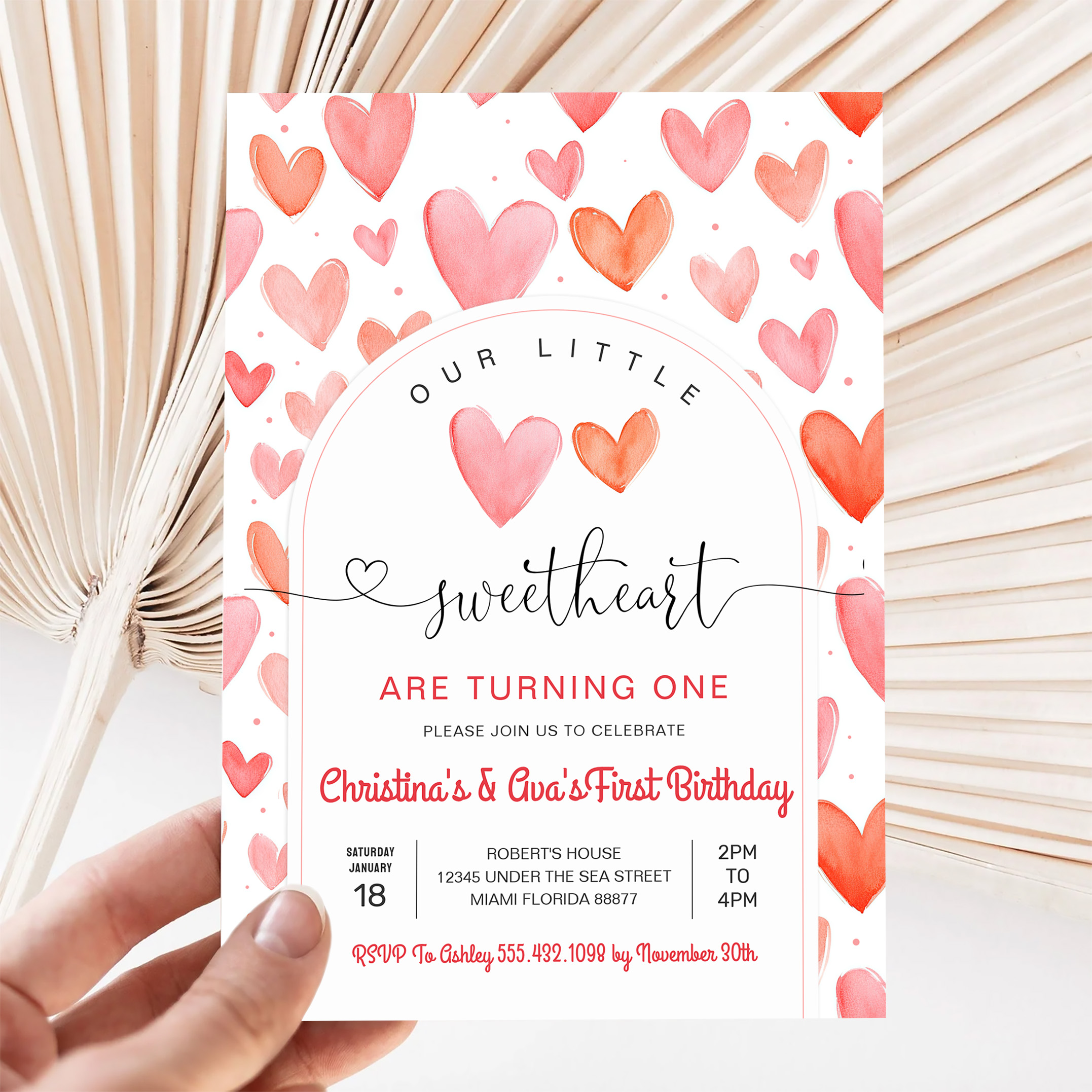 Valentine Day Baby Shower Invitation - Image 5