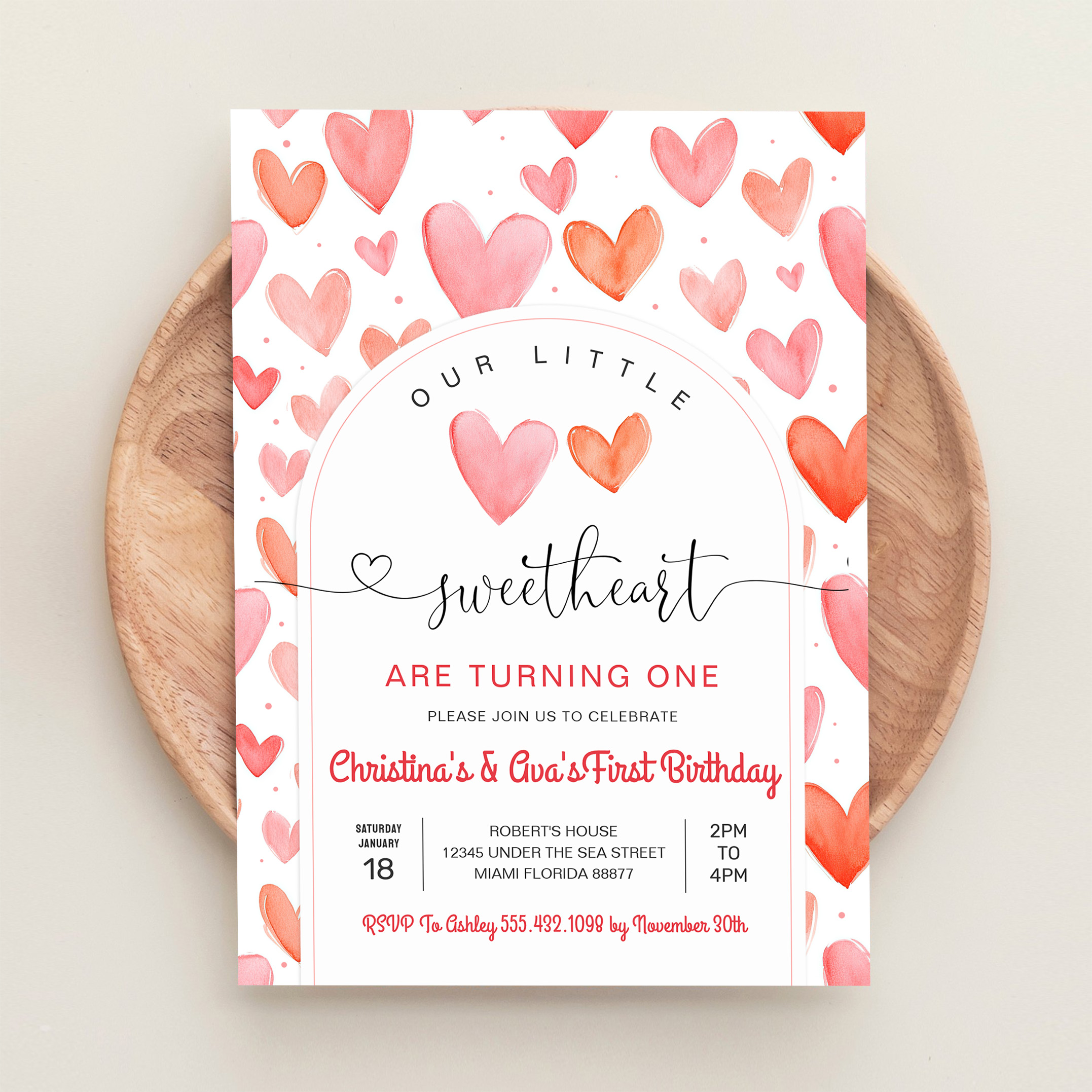 Valentine Day Baby Shower Invitation - Image 7