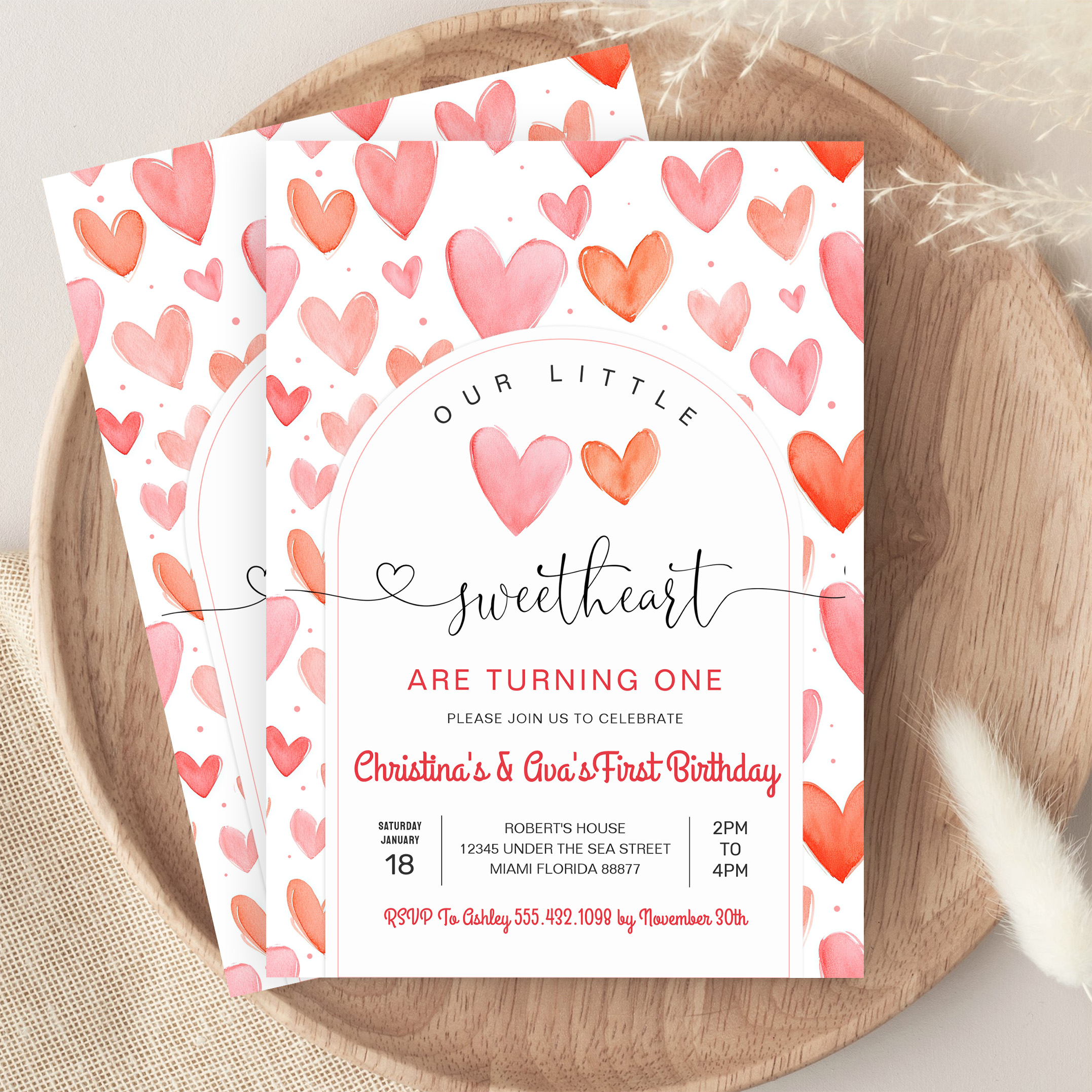 Valentine Day Baby Shower Invitation - Image 9