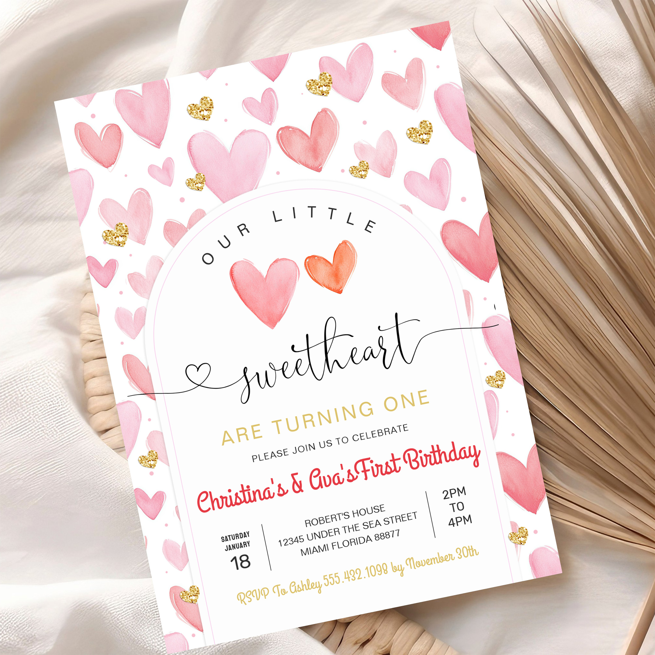 Valentine Day Baby Shower Invitation - Image 10