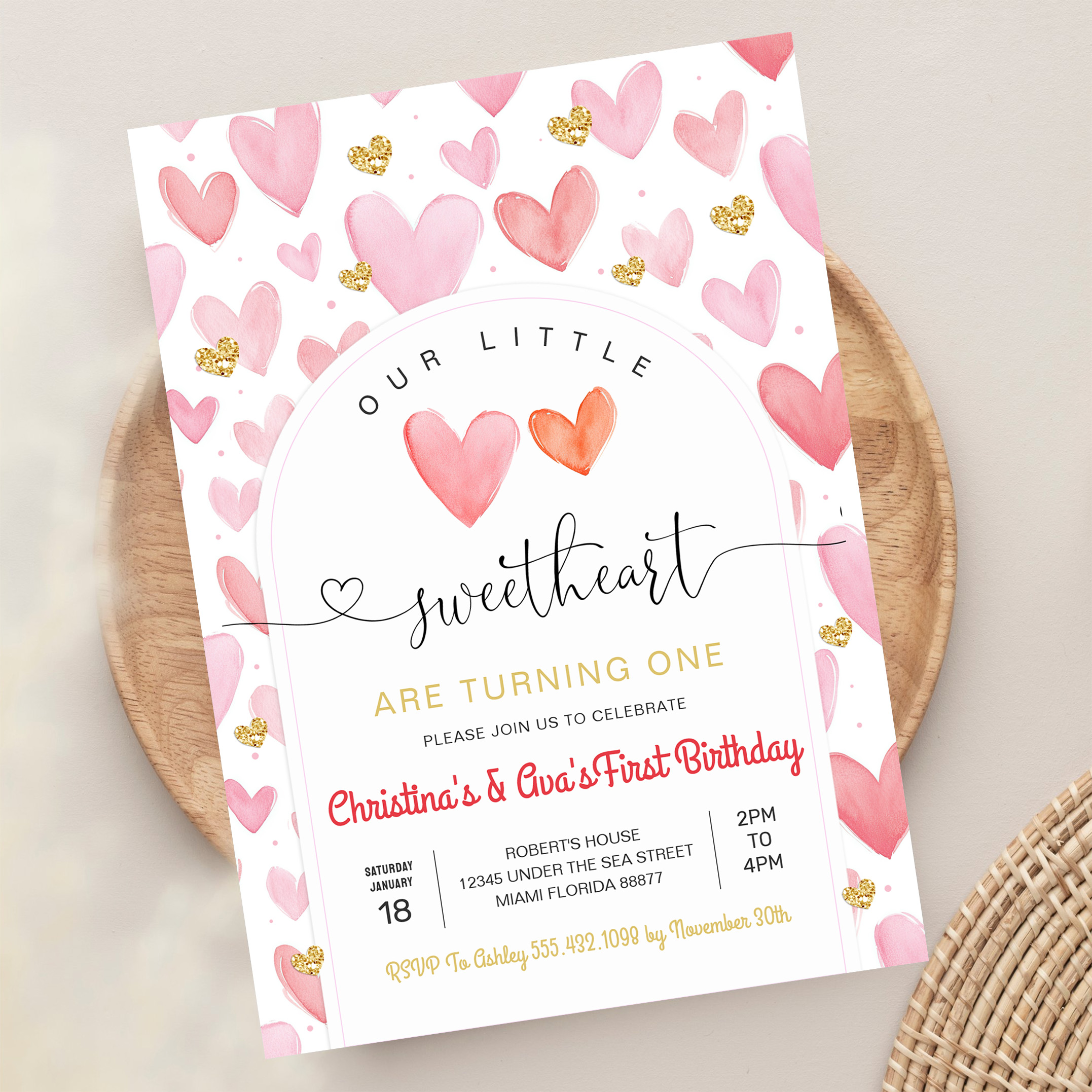 Valentine Day Baby Shower Invitation - Image 13