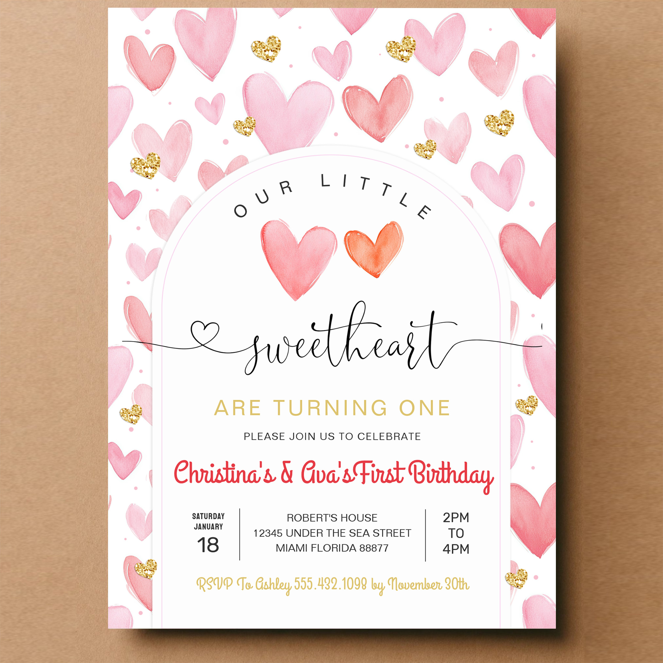 Valentine Day Baby Shower Invitation - Image 14