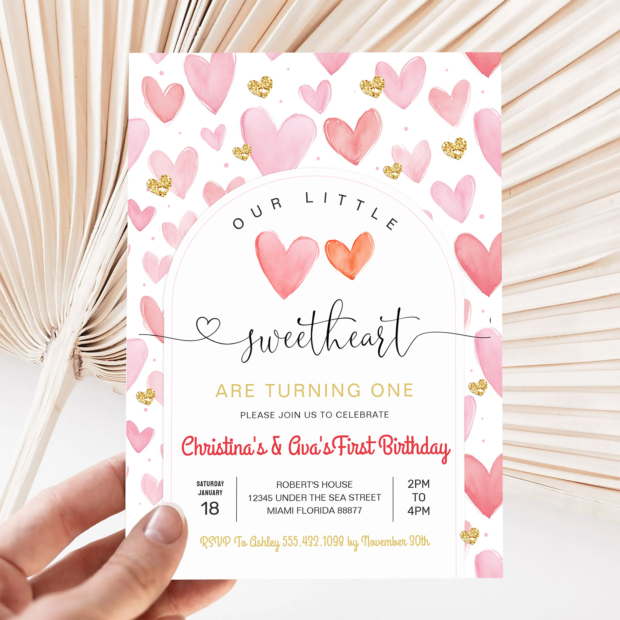Valentine Day Baby Shower Invitation - Image 5