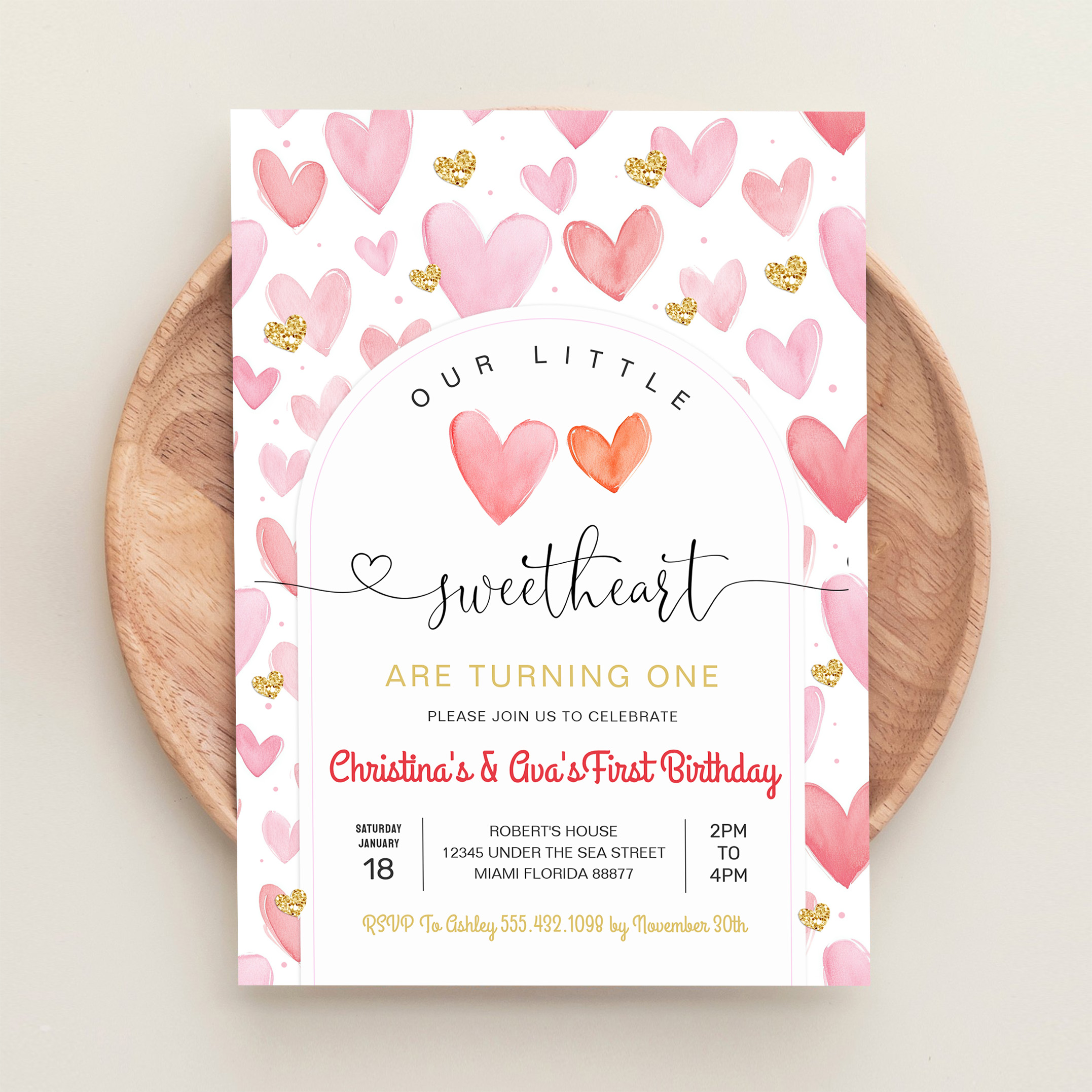 Valentine Day Baby Shower Invitation - Image 7