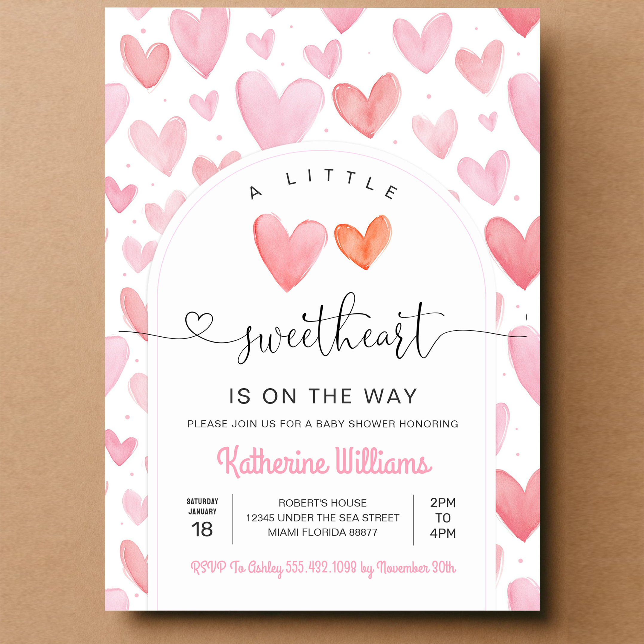 Valentine Day Baby Shower Invitation - Image 14
